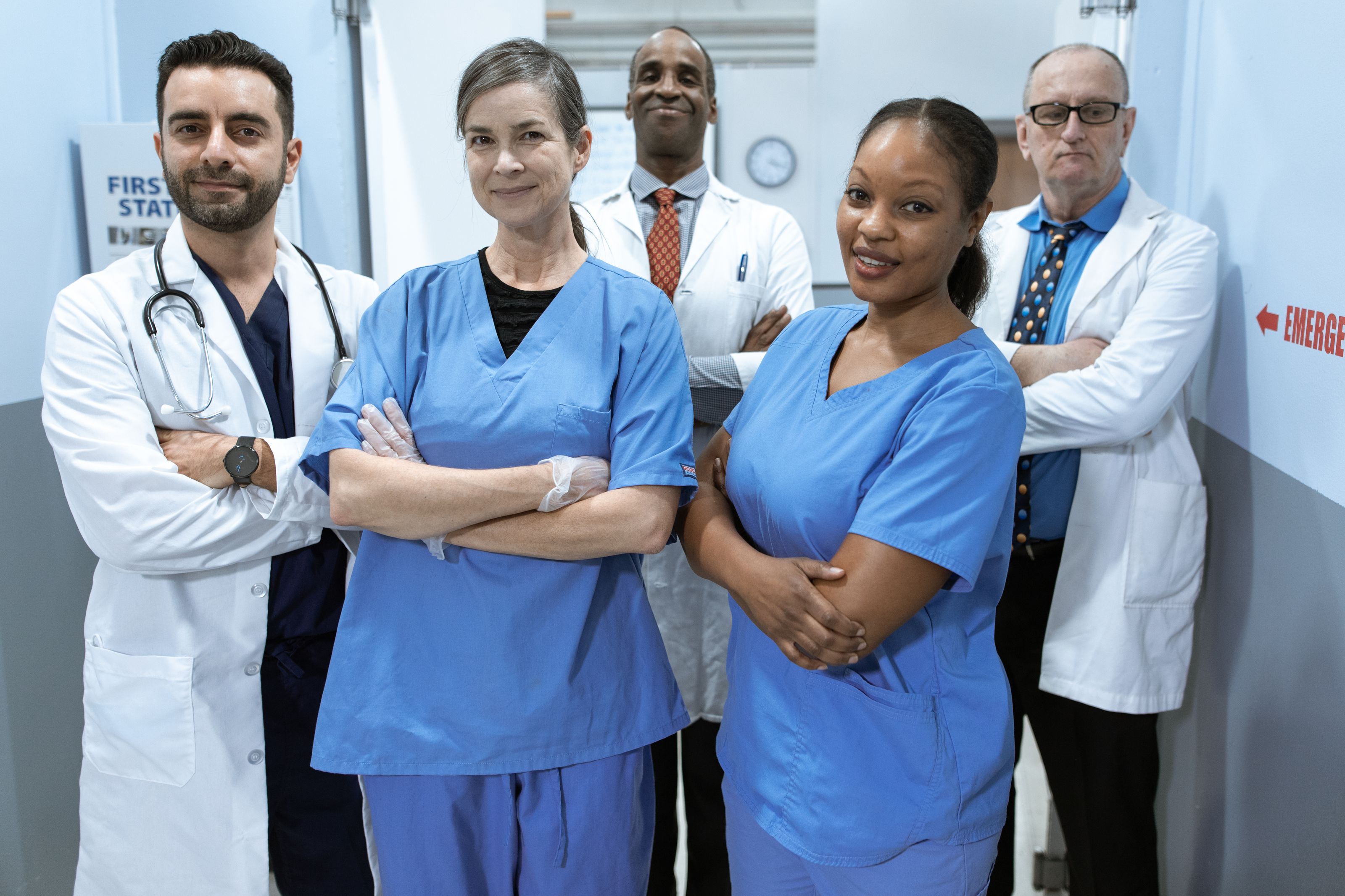 Clinical care team in a practice setting